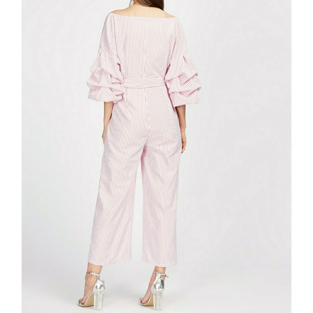 🌿VIVA | Gathered Sleeve Jumpsuit - Picture 3 of 4